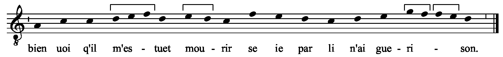 Refrain musical notation